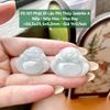 29.101 Phật Di Lặc Phỉ Thuý Jadeite A - Nếp - Nếp Hoá - Hoa Bay ~ 24,5x29,5x6,2mm