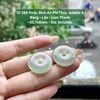 10.388 Khấu Bình An Phỉ Thuý Jadeite A - Băng - Lão - Lam Thanh ~ 20,7x6mm