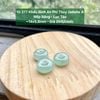10.377 Khấu Bình An Phỉ Thuý Jadeite A - Nếp Băng - Lục Táo ~ 14x5,8mm
