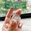 10.366 Khấu Bình An Phỉ Thuý Jadeite A - Thuỷ Tinh - Hoa Bay Lục - VT18K - KC tấm ~ 16x5,6mm