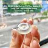 10.385 Khấu Bình An Phỉ Thuý Jadeite A - Thuỷ Tinh - Bạch Nguyệt Quang ~ 23x6mm