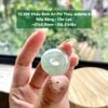 10.386 Khấu Bình An Phỉ Thuý Jadeite A - Nếp Băng - Vân Lục ~ 21x5,8mm