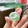 10.380 Khấu Bình An Phỉ Thuý Jadeite A - Cao Băng - Lão - Vân Dương Lục ~ 27,5x6mm