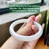 26.906 Vòng Đũa Phỉ Thuý Jadeite A - Nếp Hoá - Lão - Bạch Nguyệt Quang ~ 57,7x9,3x9,2mm