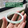 26.876 Vòng Đũa Phỉ Thuý Jadeite A - Nếp Hoá - Băng - Hoa Bay ~52,6x5,9x7,2mm