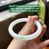 26.830* Vòng Đũa Phỉ Thuý Jadeite A -  Nếp - Nếp Hoá - Hoa Bay Lục Táo ~ 55,1x8,9x8,9mm