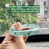 26.782* Vòng Hẹ Phỉ Thuý Jadeite A -  Băng - Cao Băng - Lão - Hoa Bay ~ 57,2x12,7x10mm
