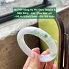 26.779* Vòng Hẹ Phỉ Thuý Jadeite A -  Nếp - Băng - Lão - Hoa Bay Lục ~ 56,4x12,9x9,5mm