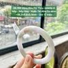 26.789 Vòng Đũa Phỉ Thuý Jadeite A - Nếp -  Nếp Hoá -  Xuân Tài Đốm Sa Kim ~ 56,2 x 9,6x9,9mm