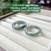 Nhẫn Ngọc Phỉ Thuý Nếp Băng - Băng - Keo - Gà Đen ~20x5x3,7mm 5.152.3