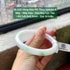 26.832 Vòng Đũa Phỉ Thuý Jadeite A - Nếp - Nếp Hoá - Hoa Bay Lục Táo ~ 54,1x8,9x8,5mm