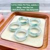 5.213.2 Nhẫn Phỉ Thuý Jadeite A Băng - Hoa Bay Lục ~18x5,9x3,5mm