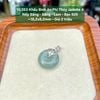 10.353 Khấu Bình An Phỉ Thuý Jadeite A - Nếp Băng - Băng - Lam - Bạc S925 ~18,2x6,2mm