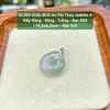 10.352 Khấu Bình An Phỉ Thuý Jadeite A - Nếp Băng - Băng - Trắng - Bạc S925 ~18,8,6,2mm