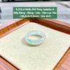 5.212.4 Nhẫn Phỉ Thuý Jadeite A Nếp Băng - Băng - Lão - Vân Lục Táo ~18x5,8x3,8mm