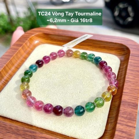 TC24 - Vòng Tay Tourmaline ~6,2mm