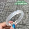 Vòng Hẹ Ngọc Tuỷ Chalcedony Bạch Nguyệt Quang ~52,4x10,4x6,9mm 97.165