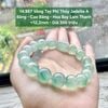 14.957 Vòng Tay Phỉ Thuý Jadeite A - Băng - Cao Băng - Hoa Bay Lam Thanh ~ 12,2mm