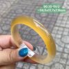 Vòng Hẹ Ngọc Tuỷ Chalcedony Đốm Đỏ Cam ~58,5x11,7x7,9mm 90.10