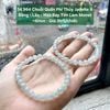 14.964 Vòng Tay Phỉ Thuý Jadeite A - Băng - Lão - Hoa Bay Tím Lam Monet ~6mm