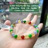14.965 Vòng Tay Phỉ Thuý Jadeite A - Nếp  Băng - Băng - Lão - Đa Bảo ~ 7,2mm