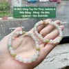 14.963 Vòng Tay Phỉ Thuý Jadeite A - Nếp Băng - Băng - Đa Bảo ~ 6,6mm