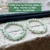 14.944 Vòng Tay Phỉ Thuý Jadeite A - Băng - Hoa Bay Lục Đậm ~ 8mm