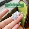 31.104 Cửu Vĩ Hồ Ly Phỉ Thuý Jadeite A- Nếp Băng - Lão - Tím ~ 16,6x30x6,5mm