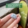 39.79 Liên Hoa Phỉ Thuý Jadeite A - Nếp Mịn - Tím Lam Monet ~ 15x19,4x8,8mm