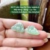 39.77 Liên Hoa Phỉ Thuý Jadeite A - Nếp Băng- Băng- Lục Táo ~ 14,5x22,5x8,5mm