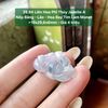 39.84 Liên Hoa Phỉ Thuý Jadeite A - Nếp Băng - Lão - Hoa Bay Tím Lam Monet ~ 19x29,6x6mm