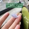 39.78 Liên Hoa Phỉ Thuý Jadeite A - Nếp Băng - Tím Cà ~ 12,6x21,2x8,3mm
