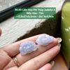 39.80 Liên Hoa Phỉ Thuý Jadeite A - Nếp Hoá - Tím ~ 17,5x27x9,5mm