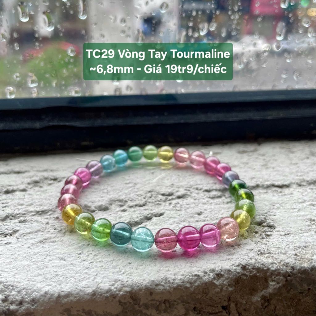 TC29 Vòng Tay Tourmaline ~ 6,8mm