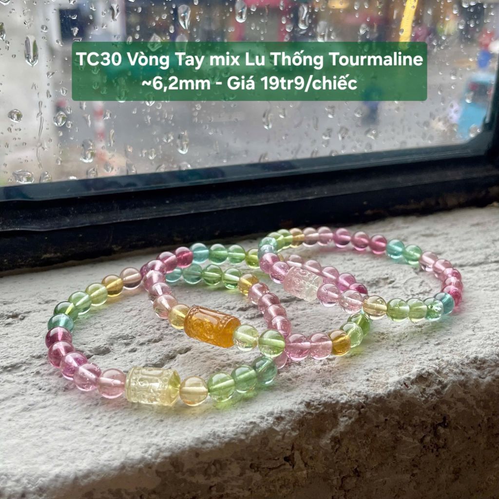 TC30 Vòng Tay Tourmaline ~ 6,2mm