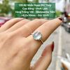 Nhẫn Ngọc Phỉ Thuý Cao Băng - Phớt Lam VT14K - Mois tấm ~8,2x10mm 130.82
