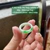 5.262 Nhẫn Phỉ Thuý Jadeite A - Nếp - Đốm Lục Cay ~ 17,6x5,5x3,6mm