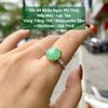 Nhẫn Ngọc Phỉ Thuý Nếp Hoá - Lục Táo VT14K - Mois tấm ~10x10mm 130.99