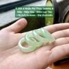 5.265.4 Nhẫn Phỉ Thuý Jadeite A - Nếp - Nếp Hoá - Đốm Lục Táo ~ 18,2x5,8x4mm