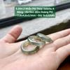 5.264.3 Nhẫn Phỉ Thuý Jadeite A - Băng - Gà Đen - Đốm Hoàng Phỉ ~ 17,6x4,6x3,1mm