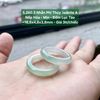 5.260.3 Nhẫn Phỉ Thuý Jadeite A - Nếp Hoá - Mịn Đốm Lục Táo ~ 18,6x4,8x3,8mm