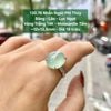 Nhẫn Ngọc Phỉ Thuý  Băng - Lão -  Lục Ngọot VT14K - Mois tấm ~12x13,8mm 130.78