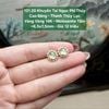 Khuyên tai Ngọc Phỉ Thuý Cao Băng - Thanh Thuỷ Lục VV14K - Mois tấm ~6,5x7,5mm 131.20