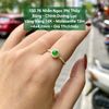 Nhẫn Ngọc Phỉ Thuý Băng - Chính Dương   Lục VV14K - Mois tấm ~4x4,2mm 130.76