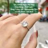 Nhẫn Ngọc Phỉ Thuý Cao Băng - Phớt Lam VT14K - Mois tấm ~7,3x8,3mm 131.3