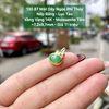 Mặt dây Ngọc Phỉ Thuý Nếp Băng - Lục Táo VV14K - Mois tấm ~7,2x9,7mm 130.87