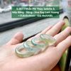 5.267.1 Nhẫn Phỉ Thuý Jadeite A - Nếp Băng - Băng - Hoa Bay Lam Hoàng ~ 17,6x5x4mm