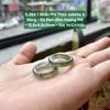 5.264.1 Nhẫn Phỉ Thuý Jadeite A - Băng - Gà Đen - Đốm Hoàng Phỉ ~ 15,6x4,8x3mm