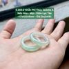 5.260.2 Nhẫn Phỉ Thuý Jadeite A - Nếp Hoá - Mịn - Đốm Lục Táo ~ 17x4,6x4mm