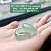 5.263 Nhẫn Cối Phỉ Thuý Jadeite A - Băng - Lão - Hoa Bay Lục Táo ~ 19x9,1x4,8mm